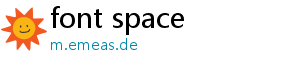 font space